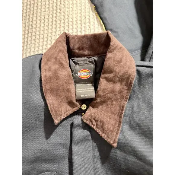 NWT Dickies Insulated Navy Work Coveralls with Quilted Lining - Size Small - Picture 4 of 9